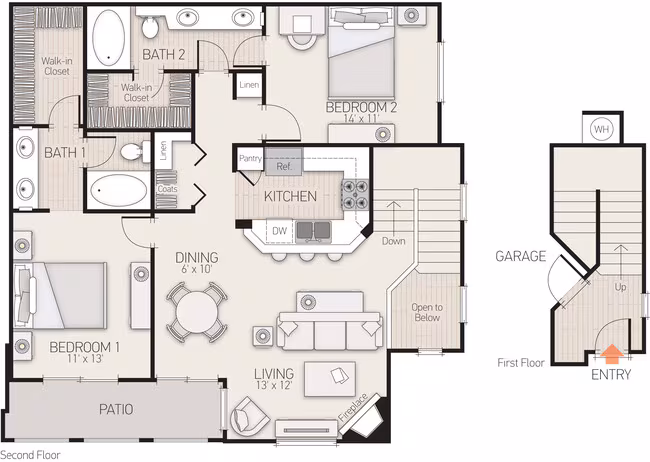 Unit O209 U209 floor plan